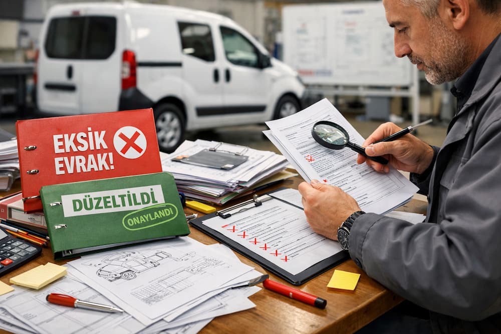 araç projesi evrak hatasi